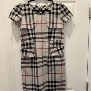 BURBERRY BRITT DRESS M 100% Cotton Classic Nova Check